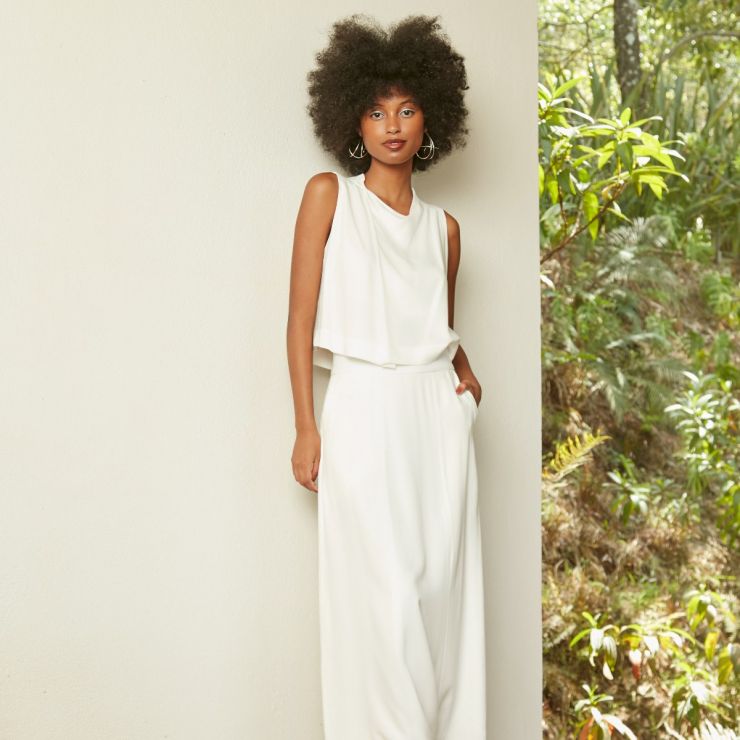 BLUSA CROPPED COM PREGA OFF-WHITE